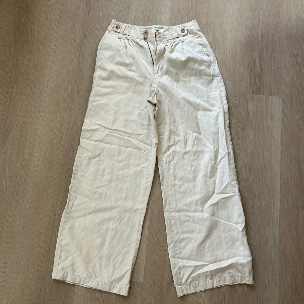 Madewell Cream Chinos Classic Cotton Blend